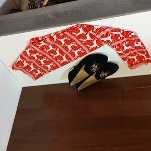 Christmas print leggings